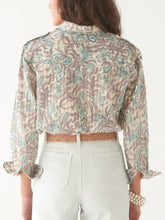 Load image into Gallery viewer, Maison Hotel - Ramona Blouse - Purple Paradise - Hawaiian Blue