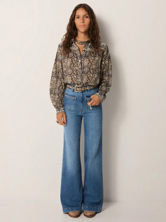 Maison Hotel - Amrit Blouse - Blue Orchid – CAMI