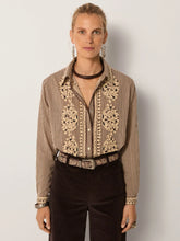 Load image into Gallery viewer, Maison Hotel - Cohiba Blouse - Bebo Tobacco
