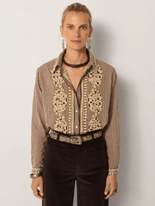 Maison Hotel - Cohiba Blouse - Bebo Tobacco