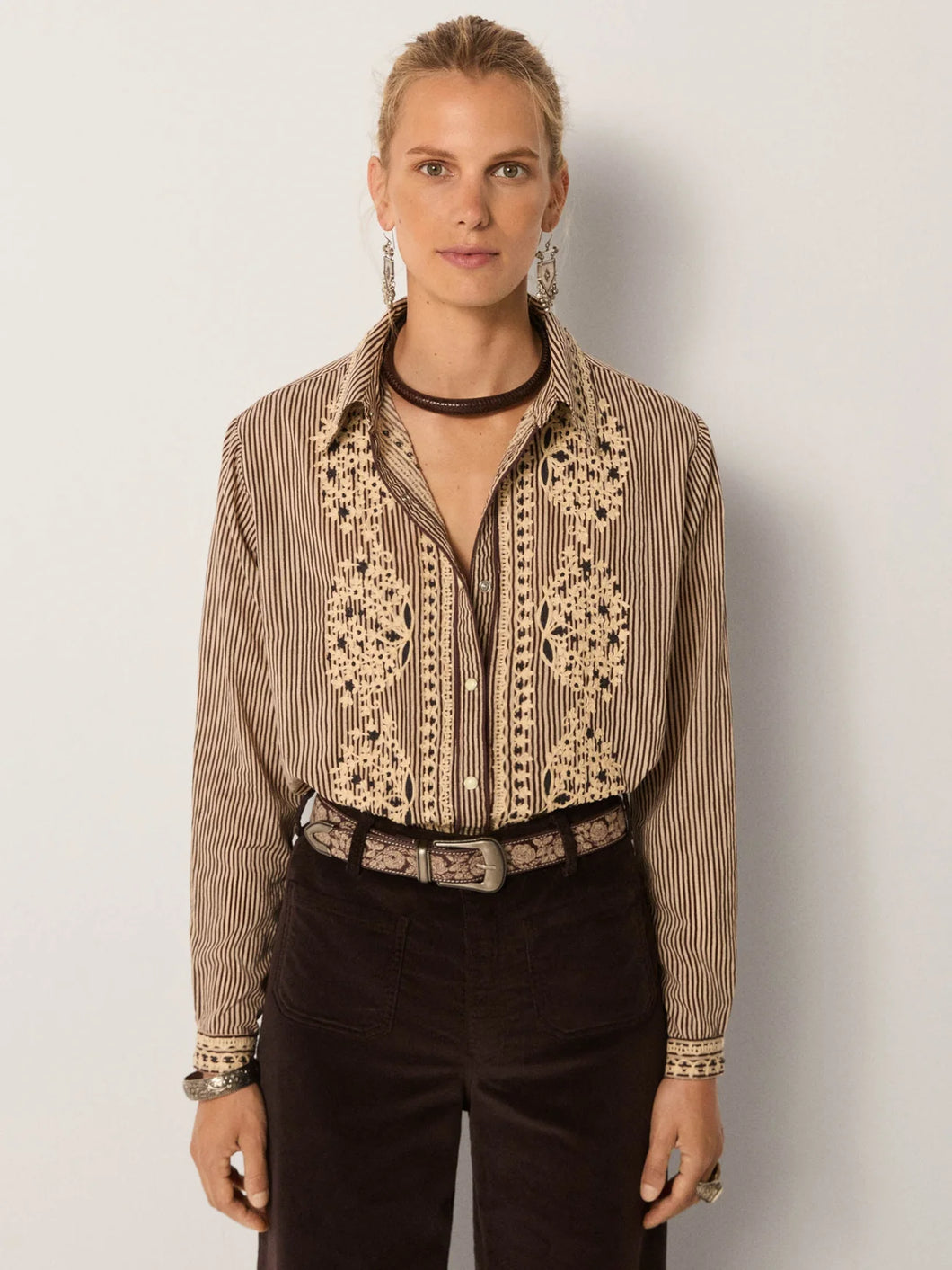 Maison Hotel - Cohiba Blouse - Bebo Tobacco