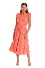 Load image into Gallery viewer, Allison New York - Misha Midi Dress - Coral