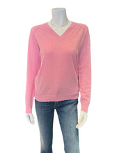 Load image into Gallery viewer, Minnie Rose - Cotton/Cashmere Distressed V-Neck - Fondant