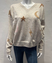 Load image into Gallery viewer, Brodie - Midnight Sky - Leslie V-Neck Cashmere Sweater