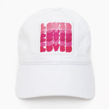 Load image into Gallery viewer, Kerri Rosenthal - Loved On Repeat Hat - White
