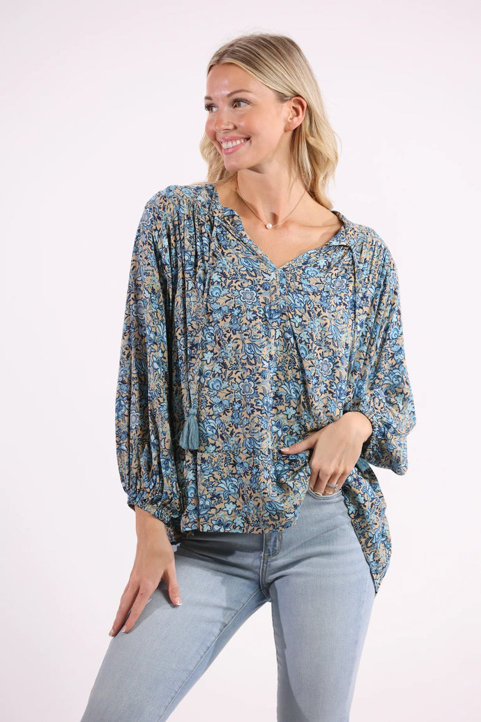 Sea Lustre - Mia Blouse - Skylight