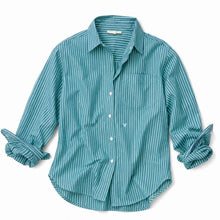 Load image into Gallery viewer, Kerri Rosenthal - Mia Stripe Shirt - Teal / Blue