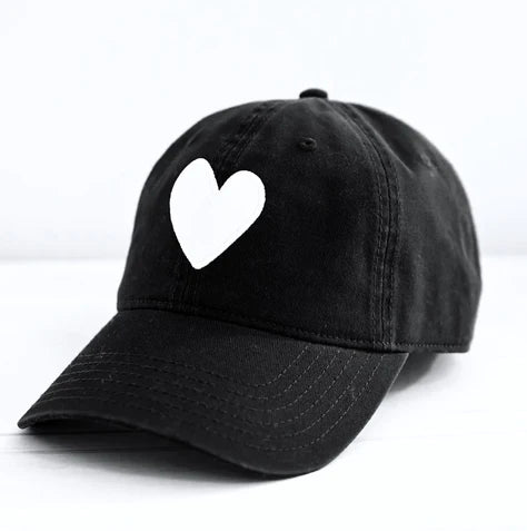 Kerri Rosenthal Hat Heart Patch - Black / White Heart – CAMI display picture 1