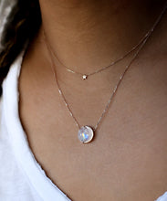Load image into Gallery viewer, Sirciam Rainbow Moon Phase Necklace - Rose Gold