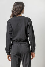 Load image into Gallery viewer, Lilla P - Shrunken Sweatshirt - Black