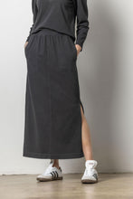 Load image into Gallery viewer, Lilla P - Maxi Skirt With Pockets - Black