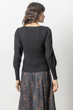 Load image into Gallery viewer, Lilla P - Full Sleeve Square Neck Sweater - Black