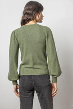 Load image into Gallery viewer, Lilla P - Full Sleeve V Neck Sweater - Wintergreen