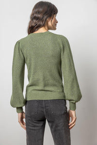 Lilla P - Full Sleeve V Neck Sweater - Wintergreen