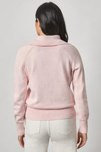 Load image into Gallery viewer, Lilla P - Lace Neck Polo Sweater - Peony Marl