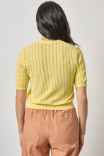 Load image into Gallery viewer, Lilla P - Open Stitch V-Neck Cardigan - Lemon
