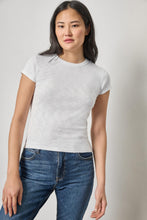 Load image into Gallery viewer, Lilla P - Ribbed Slub Crewneck Tee - White
