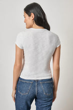 Load image into Gallery viewer, Lilla P - Ribbed Slub Crewneck Tee - White