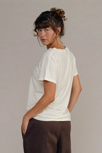 Load image into Gallery viewer, Jungmaven - Paige V-Neck Tee - Washed White