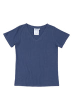 Load image into Gallery viewer, Jungmaven - Paige V-Neck Tee - Deep Indigo