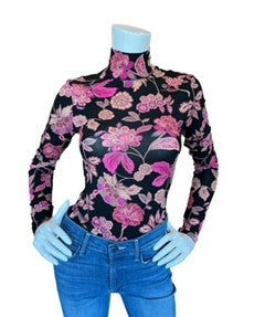 Sanctuary - Slinky Mock Tee - Cranberry Bloom