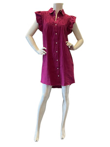 Melissa Nepton - Sunset Smocked Dress - Deep Violet