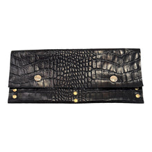 Load image into Gallery viewer, Mara Scalise Wallet - Black Croc