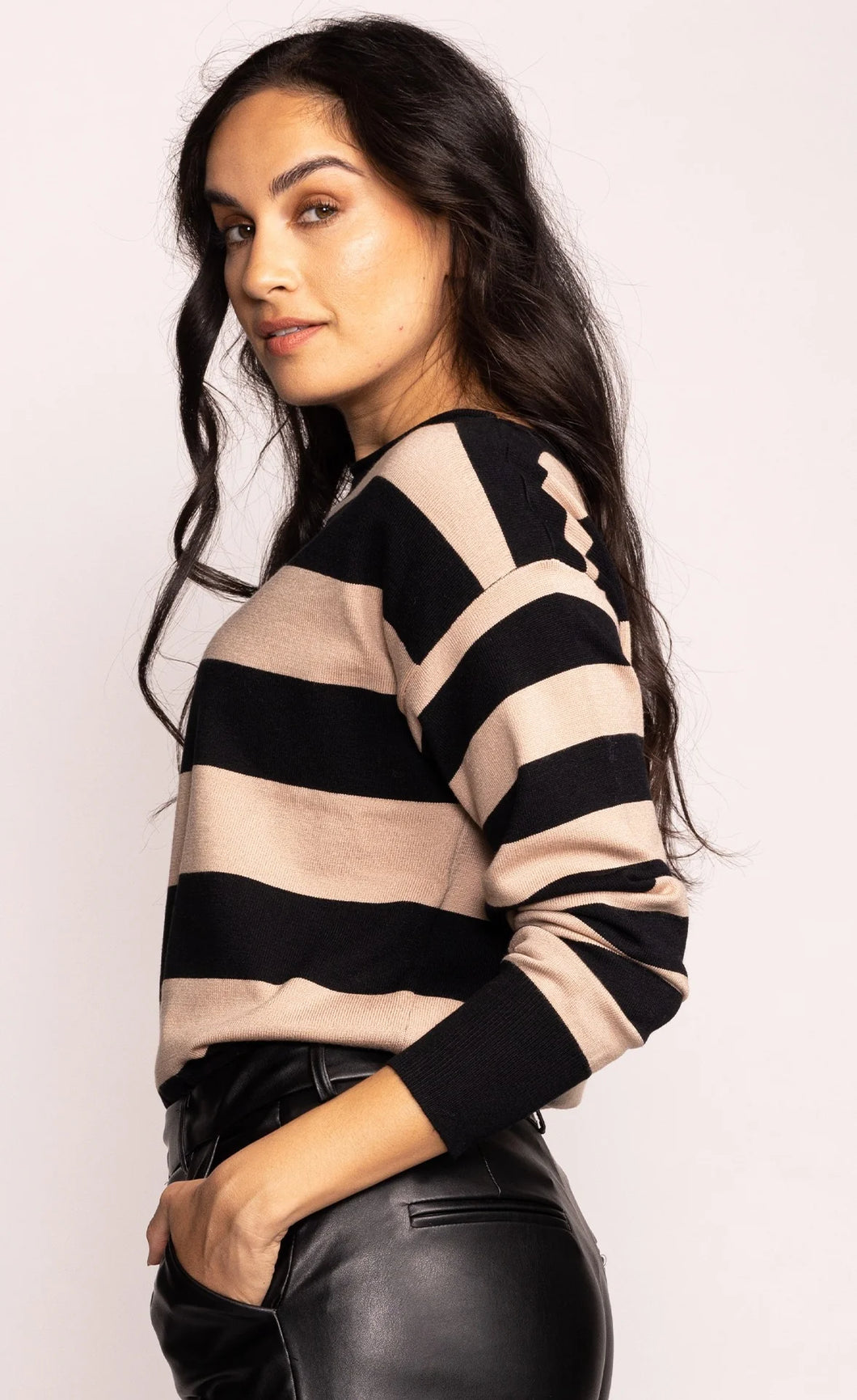 Pink Martini - Alison Sweater - Black/Blush