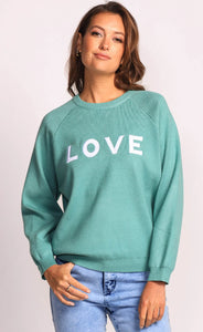 Pink Martini - LOVE Sweater - Green