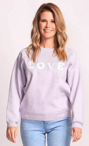 Pink Martini Love Sweater - Lilac