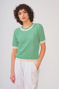 dRA - Cora Top - Green Stripe