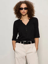 Load image into Gallery viewer, Sanctuary - Rolled Sleeve Tee - Black