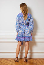 Load image into Gallery viewer, Charina Sarte - Sharma Mini Dress - Blue/Violet