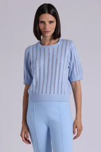 Load image into Gallery viewer, Minnie Rose - Sparkle Short Sleeve Crew - Sky Blue