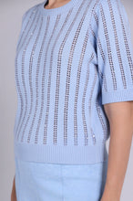 Load image into Gallery viewer, Minnie Rose - Sparkle Short Sleeve Crew - Sky Blue