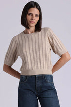 Load image into Gallery viewer, Minnie Rose - Sparkle Short Sleeve Crew - Brown Sugar