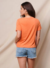 Load image into Gallery viewer, Sundry Oui Crew Tee Tee - Blaze Orange