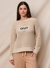 Load image into Gallery viewer, Sundry - Mesh Long Sleeve Sweater Oui - Taupe