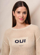 Load image into Gallery viewer, Sundry - Mesh Long Sleeve Sweater Oui - Taupe