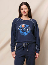 Load image into Gallery viewer, Sundry Sunshine Raglan Sweatshirt - Deep Navy