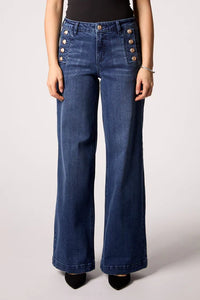 Blue Revival - Sailor Wide Leg - Mid Blue
