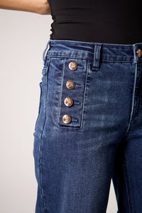 Blue Revival - Sailor Wide Leg - Mid Blue