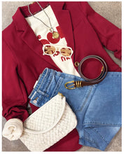 Load image into Gallery viewer, Care Tucker - Morrison Blazer - Bordeaux