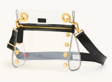 Load image into Gallery viewer, Hammitt - Tony Sml Clear - Black/Brushed Gold