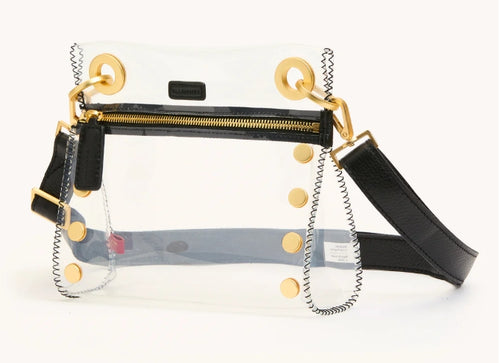 Hammitt - Tony Sml Clear - Black/Brushed Gold