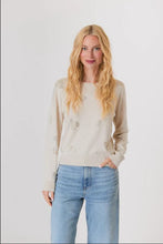 Load image into Gallery viewer, J Society - Glitter Heart Sweater - Sugar Cookie