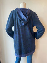 Load image into Gallery viewer, Color Me Cotton - Seamed Hooded Open Jacket - Steel Blue