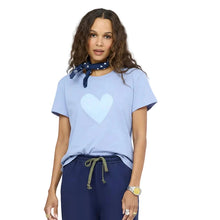 Load image into Gallery viewer, Kerri Rosenthal - Suke Imperfect Heart Tee - Denim-Mid Blue