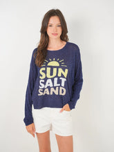 Load image into Gallery viewer, Stitchdrop Crew Sun Salt Sand Sweater - Navy