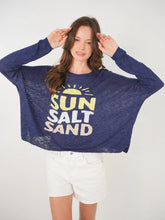 Load image into Gallery viewer, Stitchdrop Crew Sun Salt Sand Sweater - Navy
